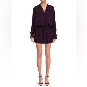Amanda Uprichard Deep Purple Mini Dress